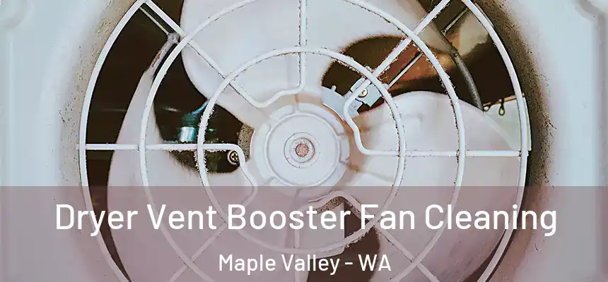 Dryer Vent Booster Fan Cleaning Maple Valley - WA